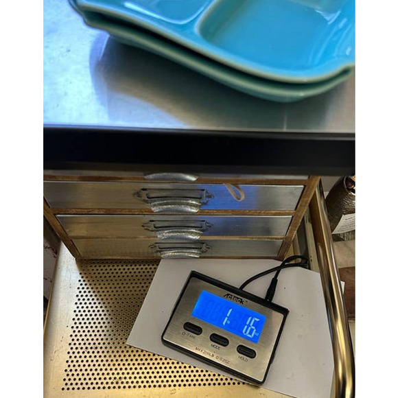 1940s Franciscan Ware Pottery Trays Glacial Blue Appetizer Dishes Set of 2 - Picture 8 of 8